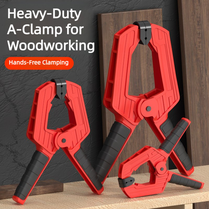 Ratchet Woodwork Spring Clamp, Heavy Duty 4 "6" 9 "A-Type Extra Large Nylon Clamp สําหรับช่างไม้, Strong Grip DIY เครื่องมือสําหรับไม้ยึดหนีบ