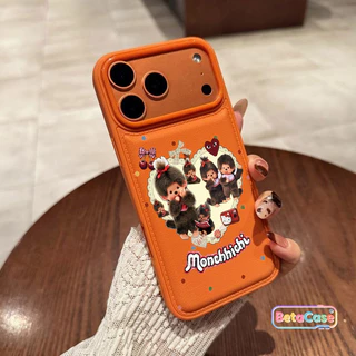 เคสมือถือลิงน่ารักขี้เล่นลายหัวใจการ์ตูนมาใหม่ รองรับ iPhone 17-16-15-14-13-12-11 Pro Max/Plus