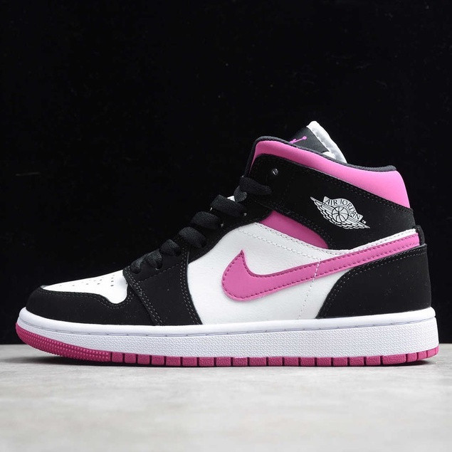 Air Jordan 1 ไซส์กลางสำหรับผู้ชายและผู้หญิง รองเท้ากีฬา BQ6472-005 FF7H