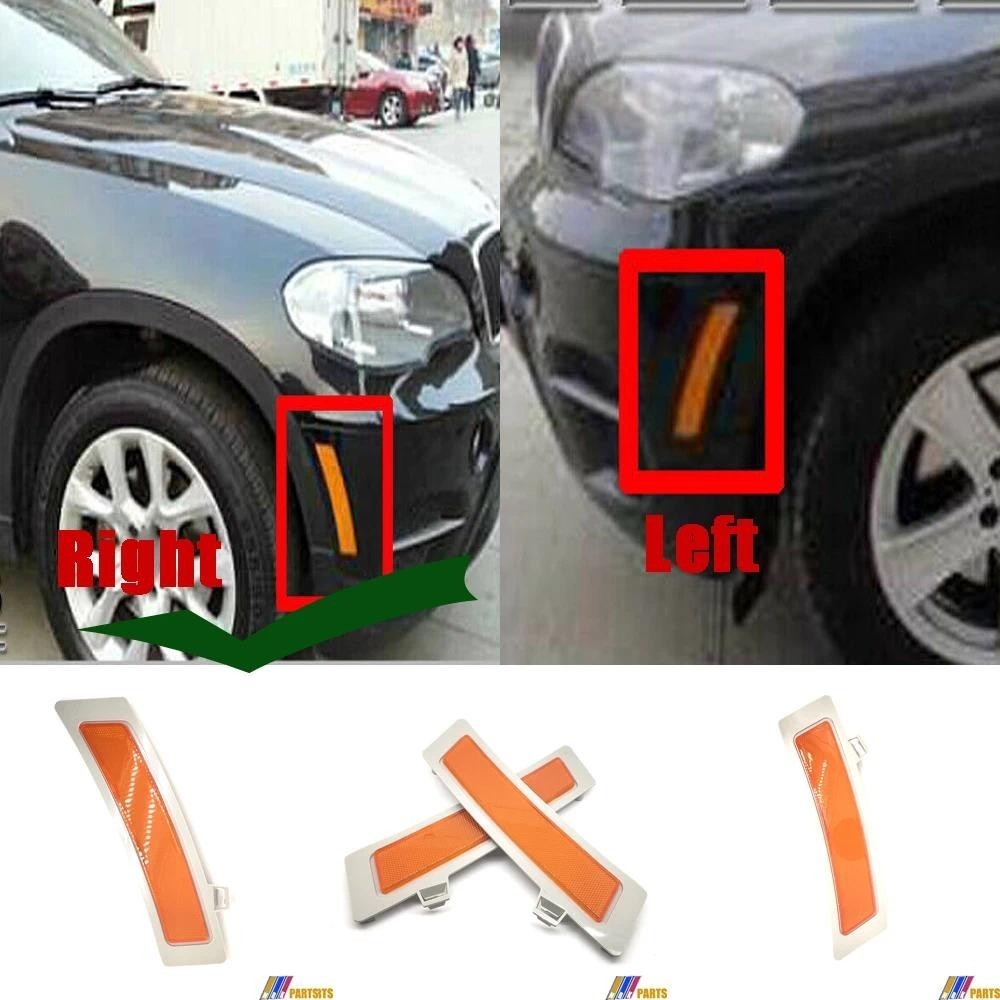 Fit 11-13 ขวา RH ด้านข้าง BMW X5 E70 LCI X5 M 30dX 35iX 40dX 40iX 50iX M50dX SAV ด้านหน้า Marker Ref