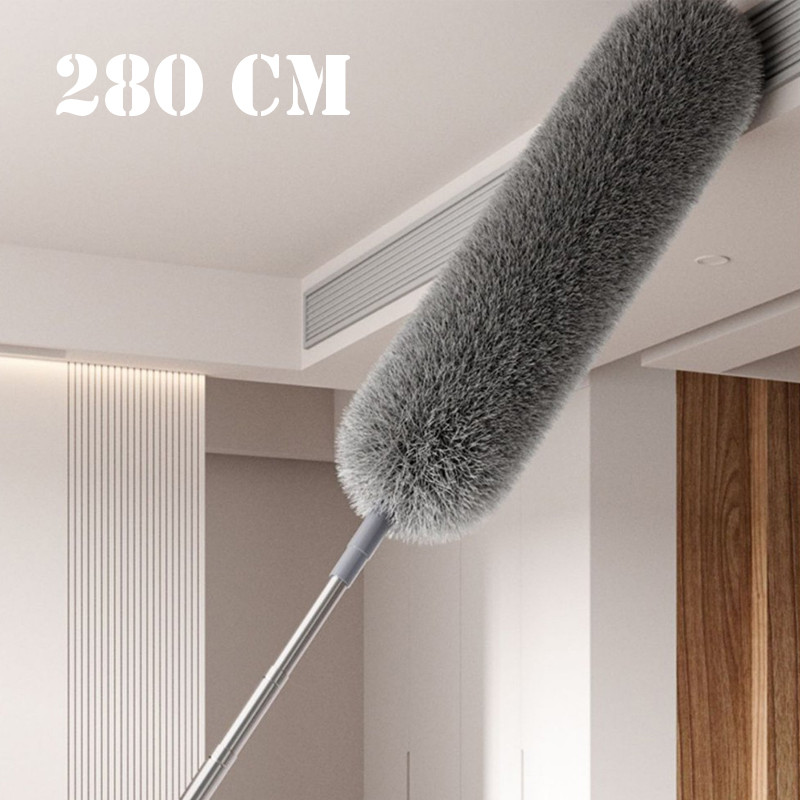 ไมโครไฟเบอร์ Feather Duster ยืด Duster พร้อมเสายาวพิเศษ Bendable Head Long Handle Dusters สําหรับทําความสะอาดเพดานรถยนต์