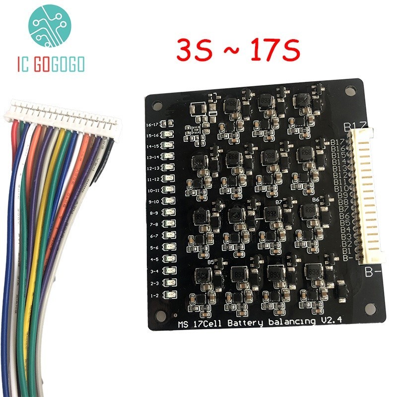 1.2a Balance Li-ion Lipo Lifepo4 แบตเตอรี่ลิเธียม Active Equalizer Balancer Energy Transfer BMS 3S 4
