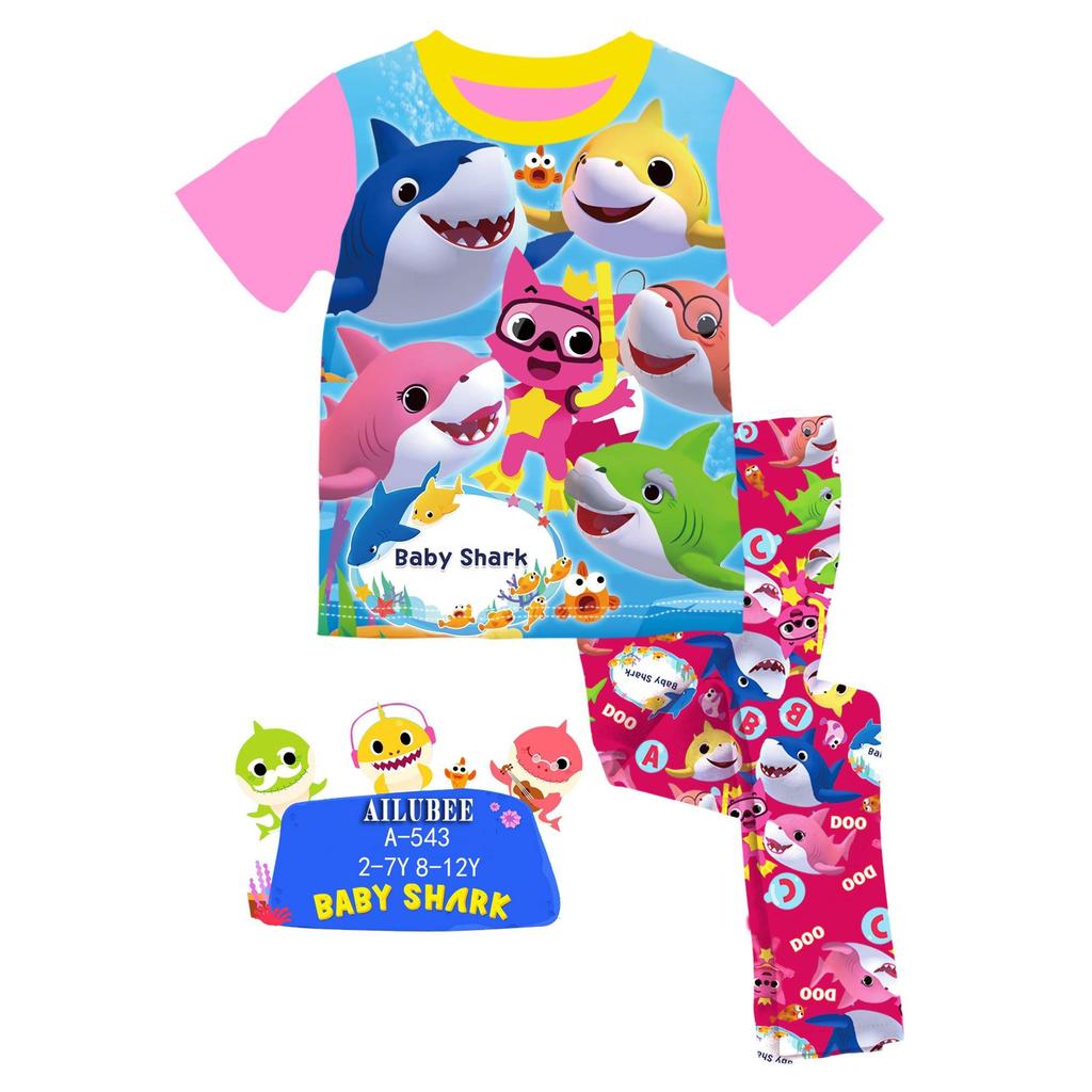 BABY SHARK Ailubee ชุดนอนเด็ก (BA309 / 543) 3-6M 10Y