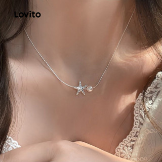 Lovito  สร้อยคอหรูหรา สวยงาม LFA108121
