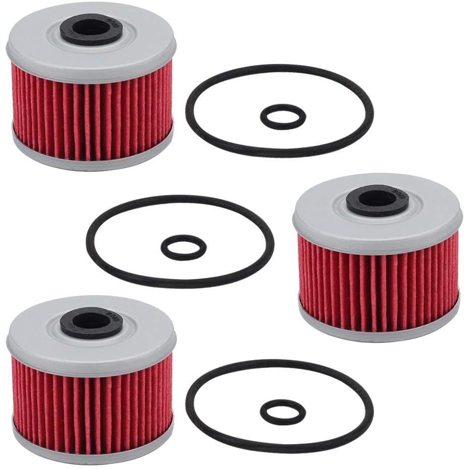 Tvent 3 แพ็ค HF113 กรองน้ํามัน 15412-HM5-A10 พร้อม O-Rings Fit สําหรับ TRX420 ATC350X TRX250 TRX300 