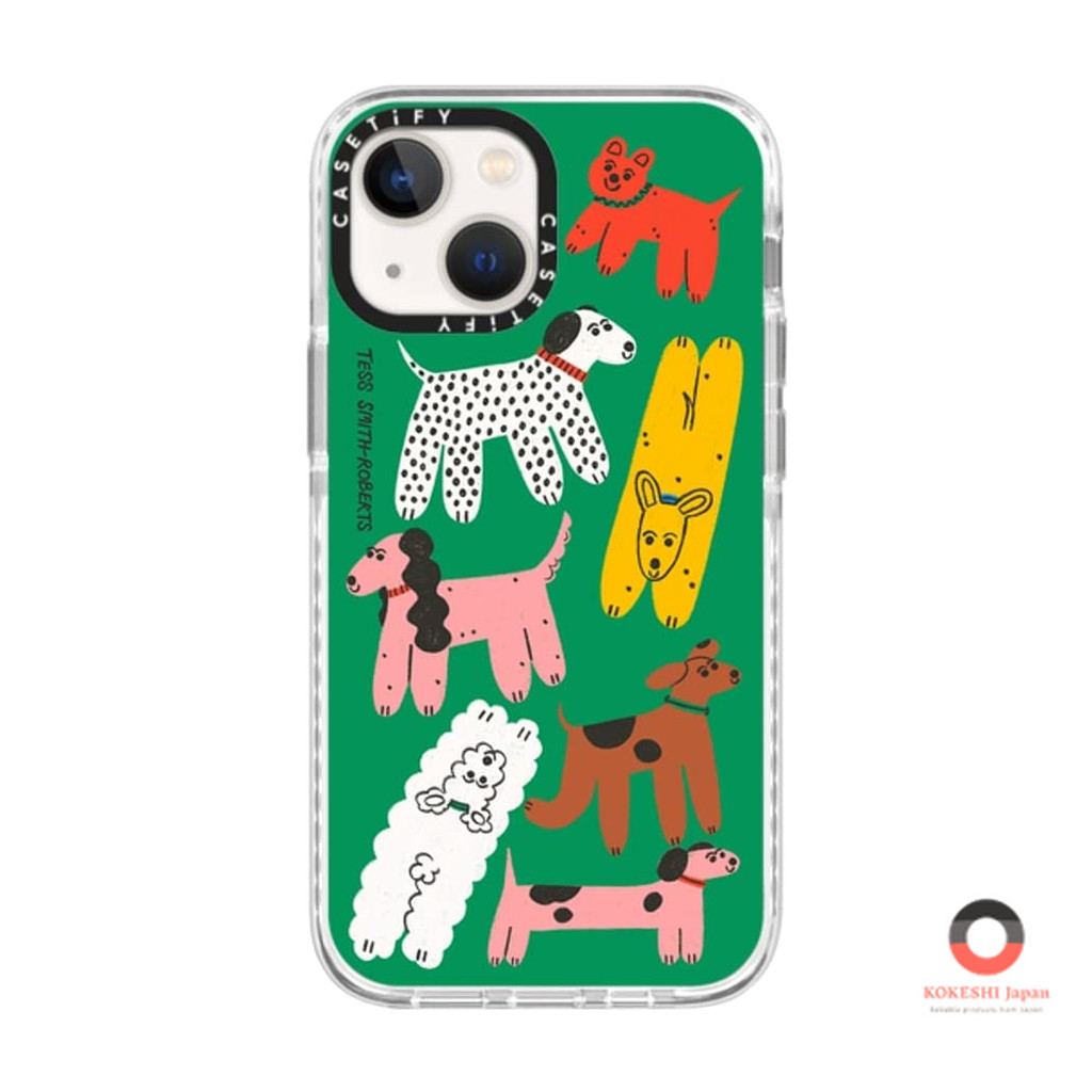 【Direct from Japan】 เคสกันกระแทก CASETiFY สำหรับ iPhone 13 Mini ดีไซน์น่ารักจาก Tess Smith Roberts แ