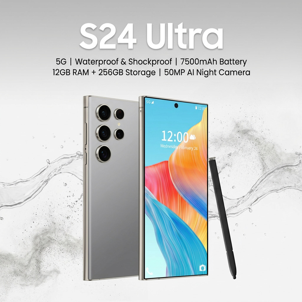 S24 Ultra มือถือถูก RAM12GB ROM1TB 5G กล้องAI รับประกัน1ปี COD