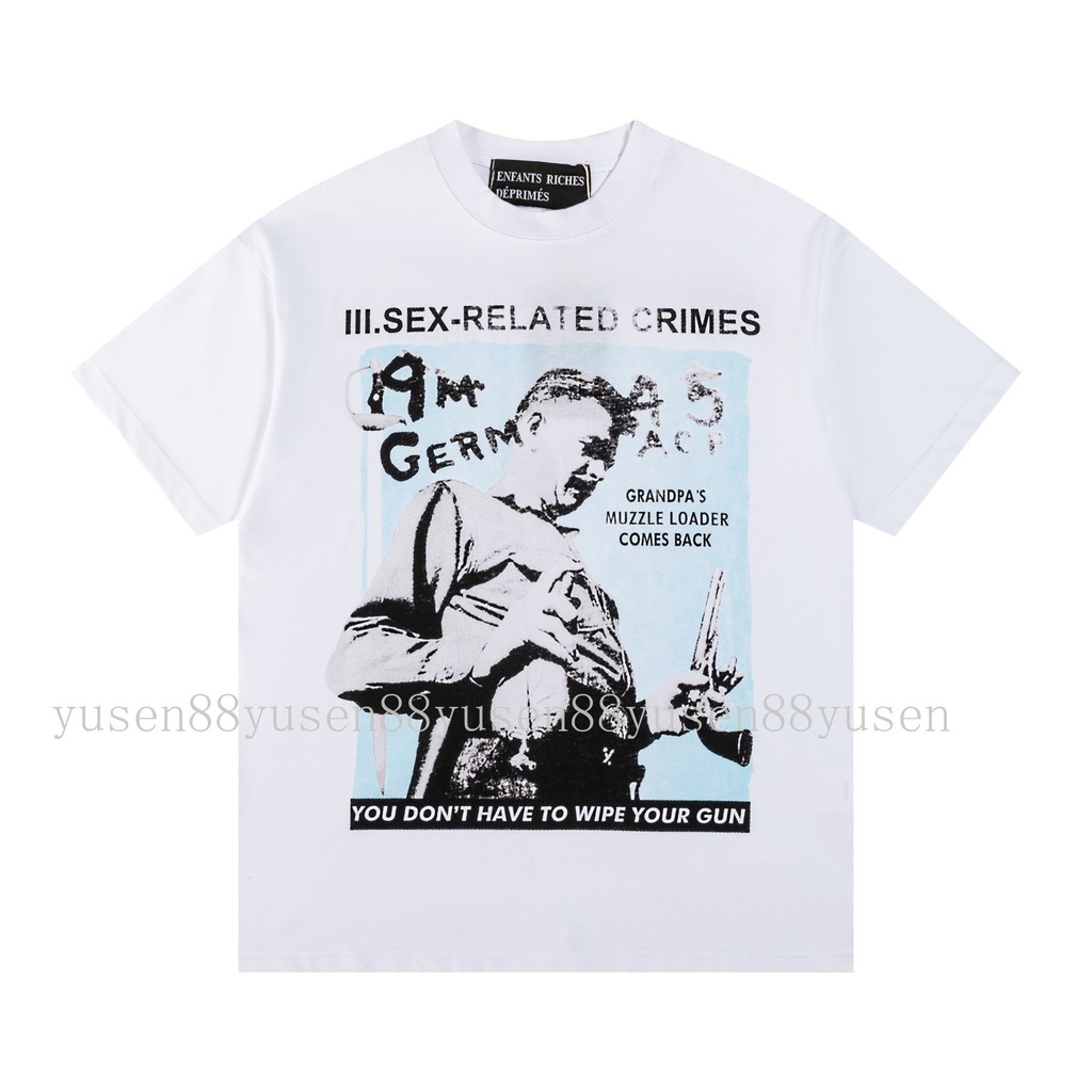 ERD Melanchol ลายพิมพ์รอบคออารมณ์ชิลๆ เสื้อยืดแขนสั้น สไตล์ลำลอง