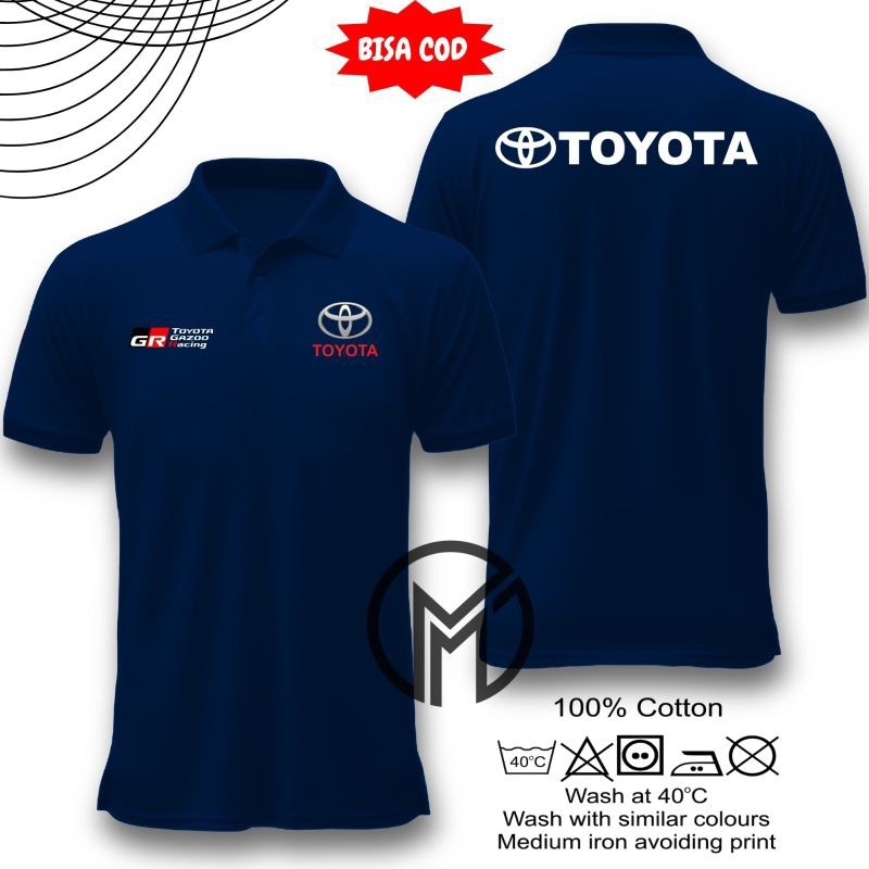 Polo Shirt Toyota Gr 02 - Polo Shirt Logo Toyota Guzo Racing - Mitsubishi Pajero Collar Shirt - Mits