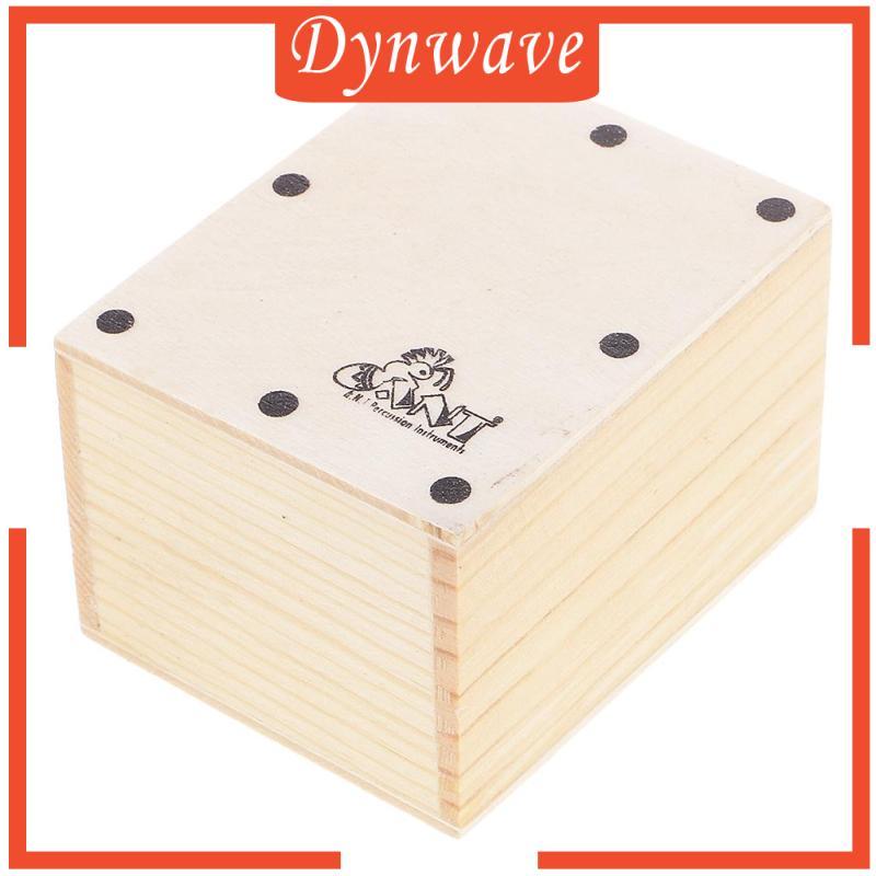 [Dynwave] ของขวัญกลองไม้ Mini Cajon สําหรับชิ้นส่วนส่วนประกอบริบบิ้น 6.5x5.2x4.3 ซม.