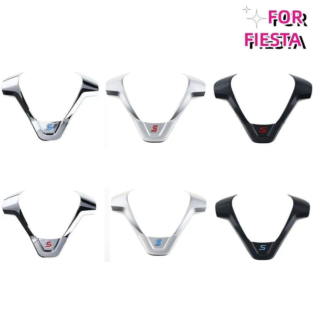 สําหรับ Ford New Fiesta MK7 Ecosport Figo B-MAX KA + อุปกรณ์ตกแต่งรถยนต์พวงมาลัยสติกเกอร์ตกแต่ง