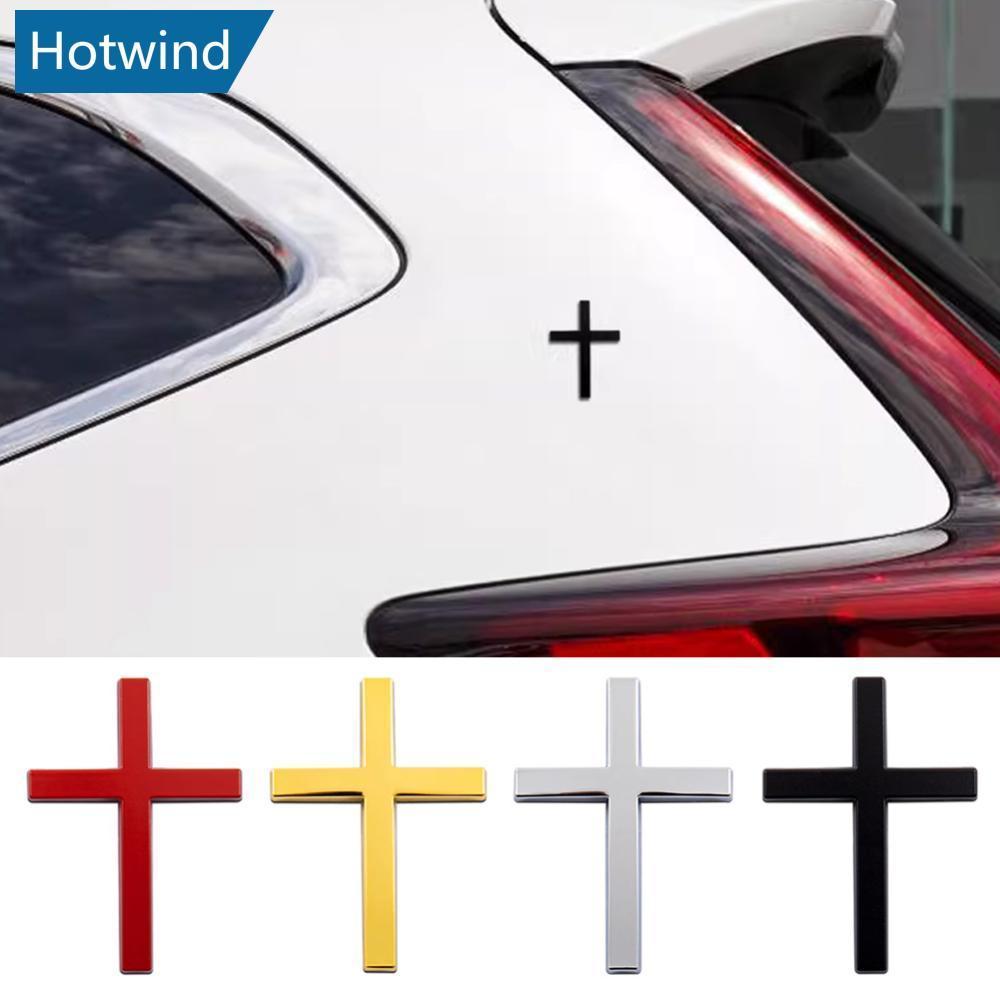 HW 3D สติกเกอร์รถโลหะ Cross ยกออกแบบ Auto & รถจักรยานยนต์ตกแต่ง Scratch ฝาครอบส่วนบุคคล Decal S7U8