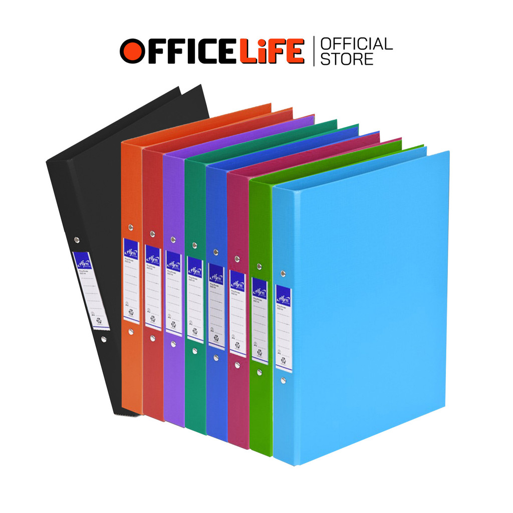 Elfen (เอลเฟ่น) แฟ้ม 2 ห่วง แฟ้มเอกสาร รุ่น 2222 ขนาด A4 VB สอดปกได้ ( 1เล่ม ) !! จำกัด 1บิล / 24 เล