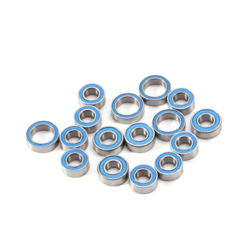 16PCS ยางปิดผนึก Ball Bearing Kit สําหรับ Tamiya TT02 TT-02 TT02D TT-02D 1/10 RC รถอัพเกรดอะไหล่อุปก