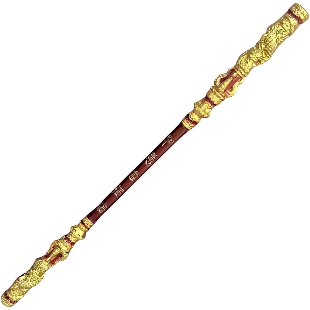 40 นิ้วยาว Black Myth Wukong Staff, วัสดุ PU (ยางนุ่มความแข็งแรงสูง), Ruyi Jingu Bang, 1:1 ฟื้นฟูควา