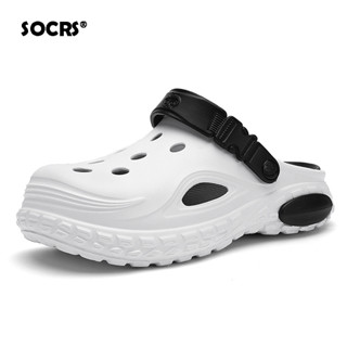 SOCRS แฟชั่น 2026 ผู้ชายรองเท้าแตะ Lace-up สวมใส่รองเท้าแตะช…