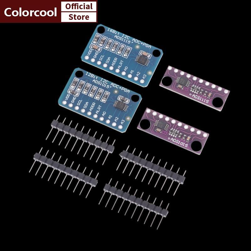 TH ADS1115 ADS1015 12/16 บิต I2C โมดูล Precision 4 ช่อง Development Board Pro Gain Amplifier สําหรับ