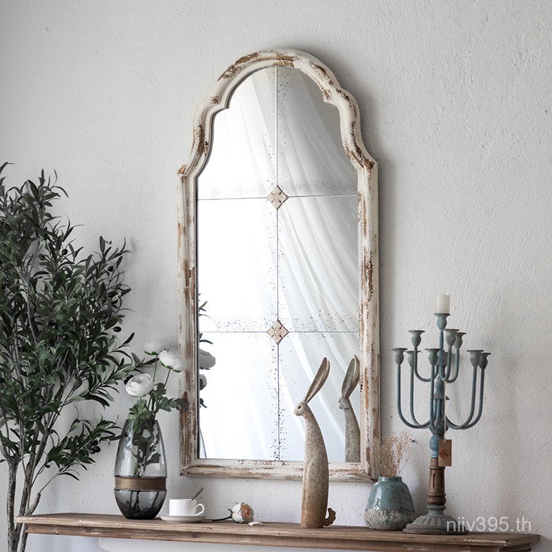 008 สไตล์ฝรั่งเศสกระจกทางเข้ากระจกตกแต่งหน้าต่างผนังเครื่องประดับพื้นหลังประเทศด้อย B & B กระจกติดผน