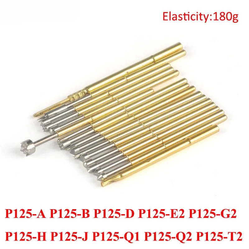 10PCS สามด้านปลายเรียว Probe P125-A P125-B P125-D P125-E2 P125-H ทดสอบเข็มร่มเข็ม Cupretractable สี่