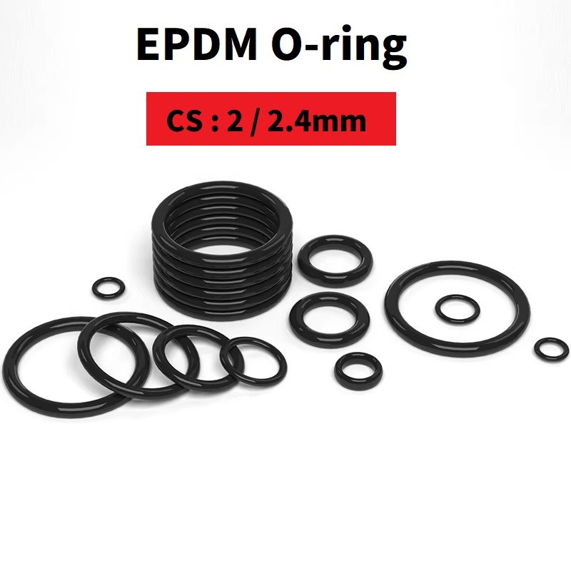 ยางโอริง EPDM ลวดแหวนปิดผนึก EPDM เส้นผ่านศูนย์กลาง 2/2.4 มม