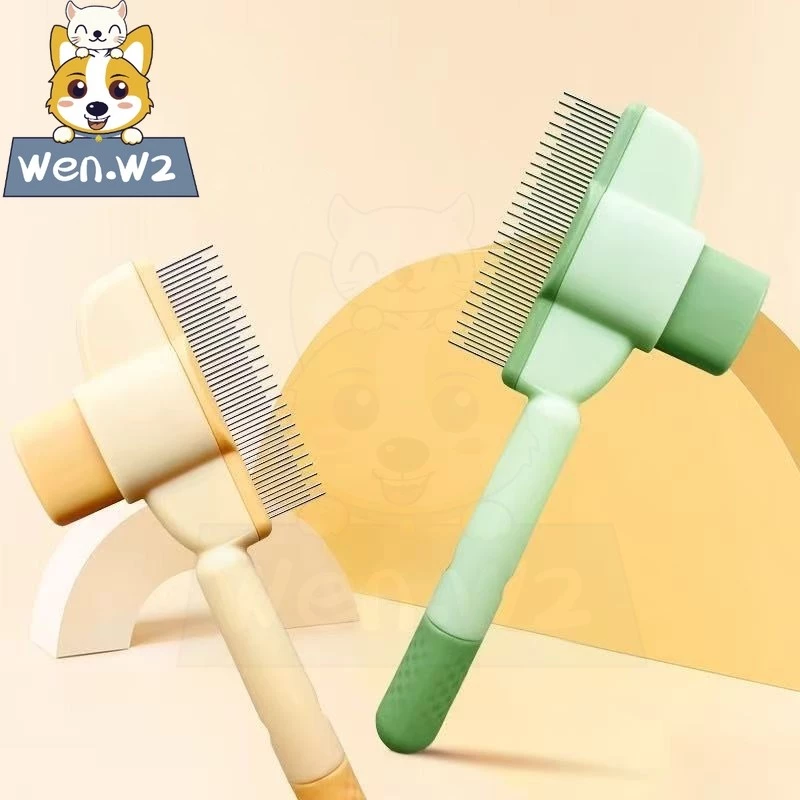 wen.W2 หวีเข็มขัดขนคุณภาพสูง สำหรับแมวสุนัข กำจัดขนร่วงขนหลุด ทำความสะอาดง่าย ไม่เจ็บผิวสัตว์