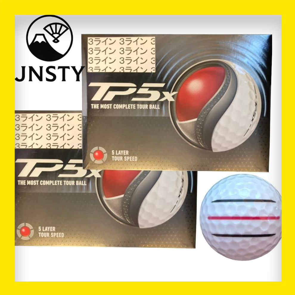 【Direct From Japan】 Hapilaki_Golf Line] Taylor Made TP5 TP5X T.P.5 Series 2024 Model with 3 lines (T