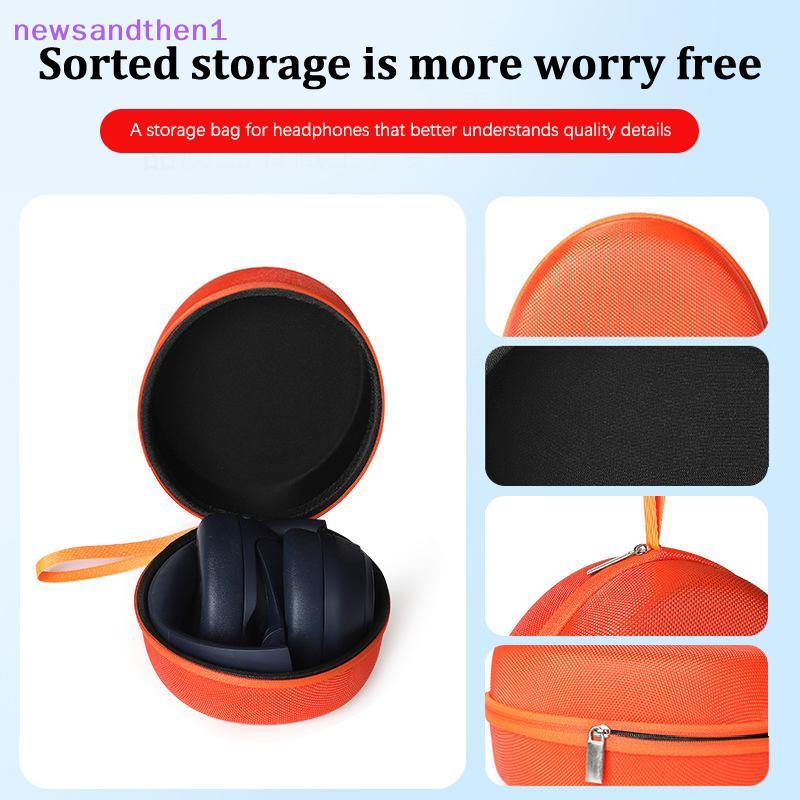 Newsandthen1 แบบพกพา EVA กระเป๋าสําหรับ QCY H3/H4/Edifier/ WH-1000XM5 หูฟังกระเป๋าเดินทางกระเป๋าถือห