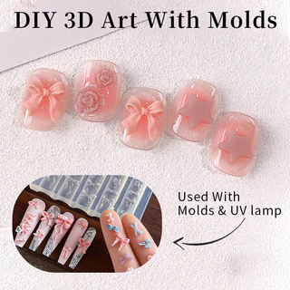 UR SUGAR 6-IN-1 Jelly White Nude เล็บเจลอะคริลิคใส Quick Building เล็บ UV LED เจลกึ่งถาวรเคลือบเงา 150g