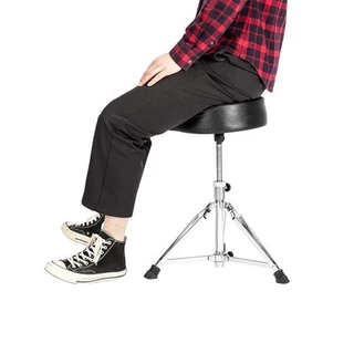 Drum chair นั่งสบาย เบาะทรงสามเหลี่ยมอานม้า เก้าอี้กลอง อานม้า เบาะใหญ่ เก้าอี้ รุ่นเก้าอี้กลองขาโลหะชุปโครเมียม