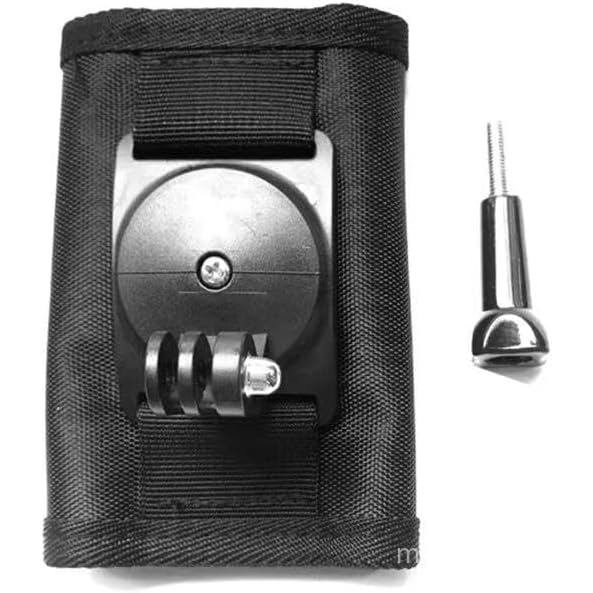 Reflex Camera Backpack Shoulder Strap - Black - with 360 Degree Rotation Mount for GoPro Hero 13/12/