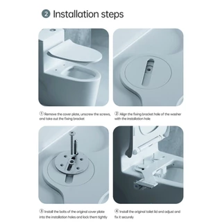 BIDET TOILET โคแอ้ม ชุดฉีดชำระอัตโนมัติ สไตล์ญี่ปุ่น (TB820-2) อุปกรณ์เสริมฝารองนั่งสุขภัณฑ์