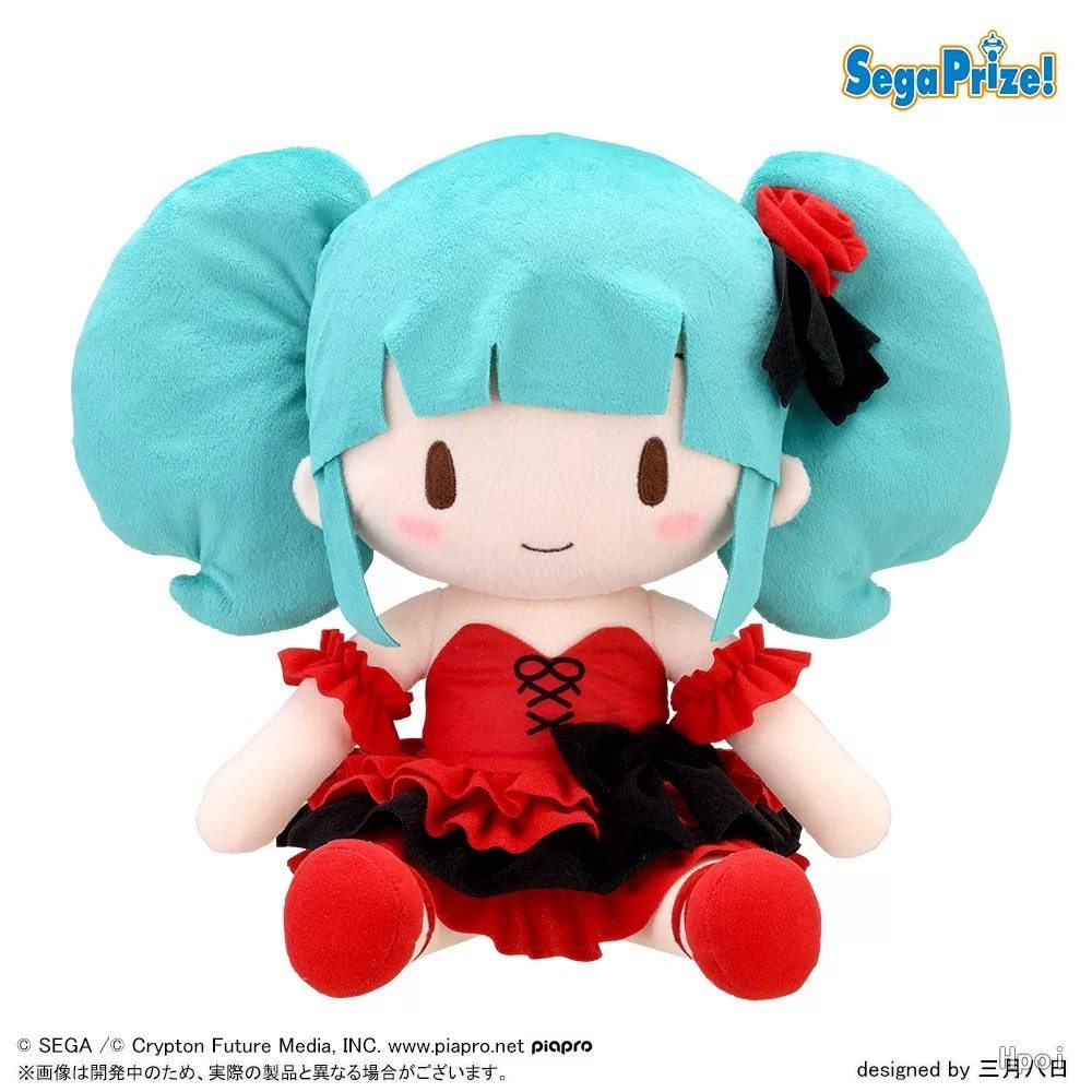 SEGA Official Hatsune Miku Fufu Plush Doll – Bow Outfit with Blue Ribbon ของแท้จากญี่ปุ่น