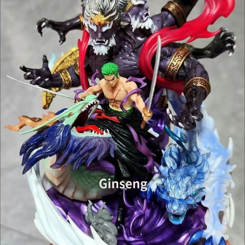 One Piece รูป Merchandise Enma Zoro รูป Merchandise Luffy รูปของขวัญตกแต่งสําหรับชายขนาดใหญ่รุ่นสามพ