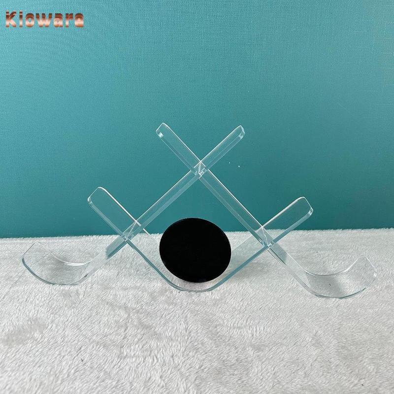 Kloware Puck ผู้ถือตกแต่งโปร่งใส Puck Memorbilia ผู้ถือกรณี Hockey จอแสดงผลสําหรับกอล์ฟ Hockey Puck 