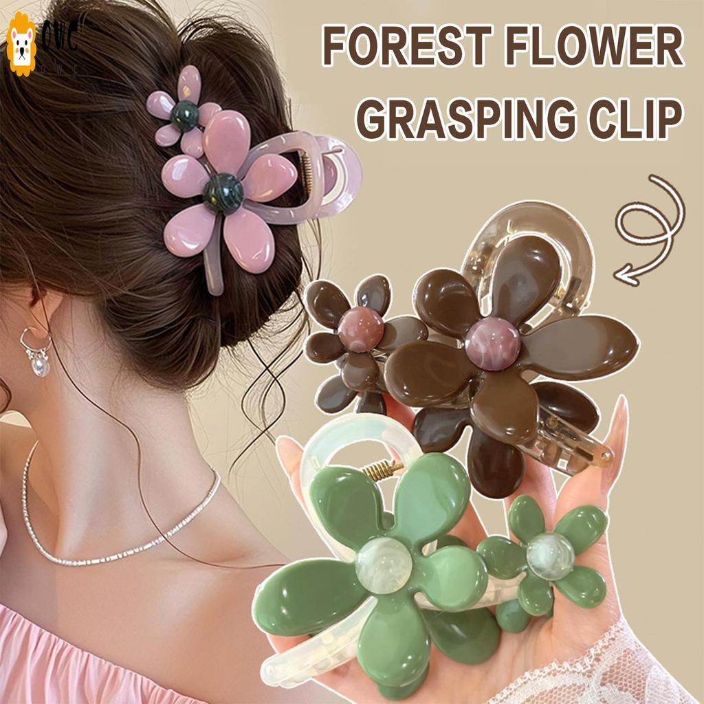 กิ๊บติดผมฉลามลายดอกไม้สำหรับผู้หญิง มีความยึดเกาะแน่นและไม่เลื่อน เหมาะสำหรับทำทรงหางม้าหรือโบว์บนศีรษะ ราคา ถูกที่สุด ดีลบีเคเค แกลเลอรีภาพที่ 8