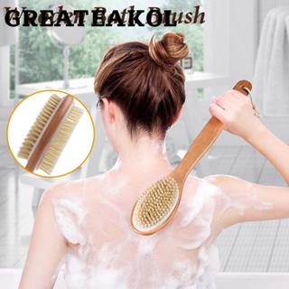 Greatestin แปรงขัดผิวไม้ธรรมชาติ - ด้ามยาวสำหรับขัดหลังและเท…