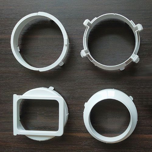 อะไหล่แอร์เคลื่อนที่ Midea คลิปตัวต่อ สี่เหลี่ยมและวงกลม ตัวยึดท่อระบายอากาศ วงรีบังปิด และตัวเชื่อม