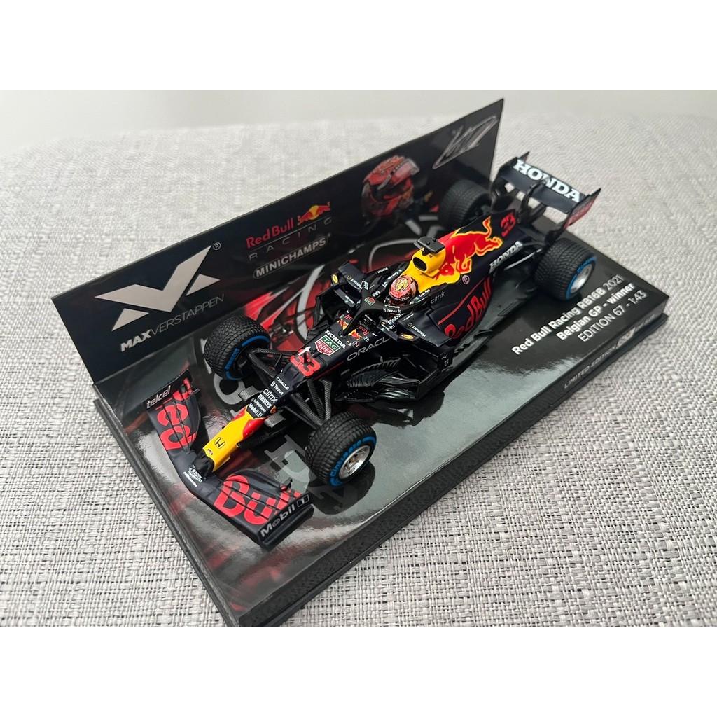 Mini Cut 1/43 Vistapan Official Red Bull RB16B2021 รุ่น GP เบลเยี่ยม
