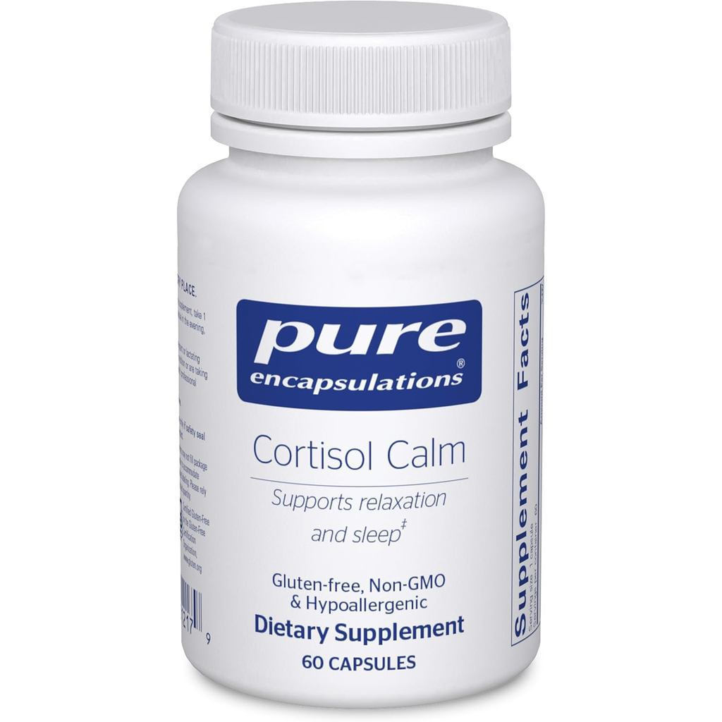 Pure Encapsulations Cortisol Calm - รองรับ Cortisol Health & Relaxation - มี Ashwagandha & L-Theanin