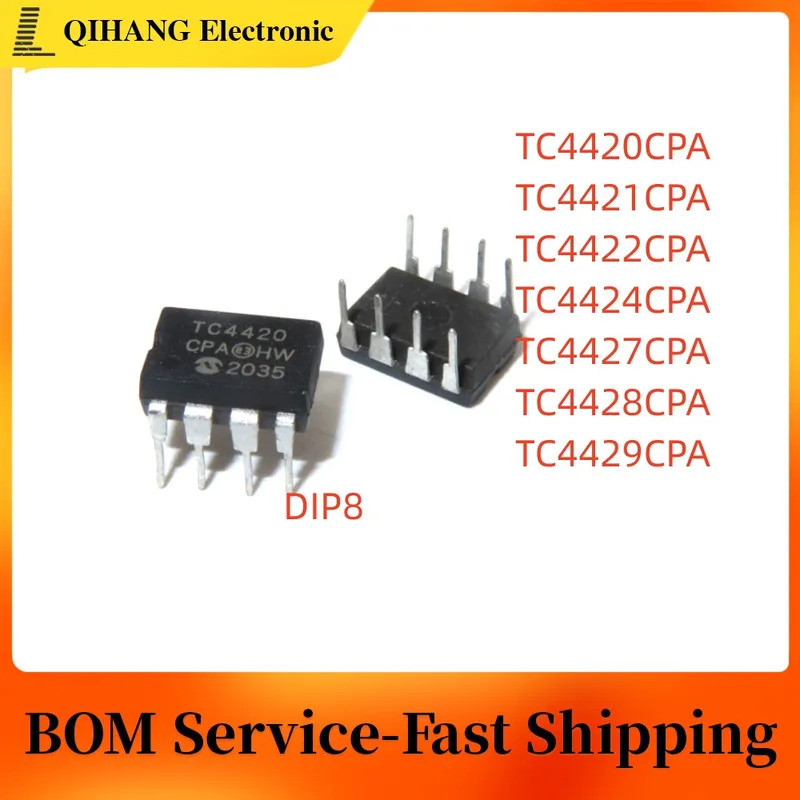 5PCS TC4420CPA TC4421CPA TC4422CPA TC4424CPA TC4427CPA TC4428CPA TC4429CPA DIP8 ชิป ic