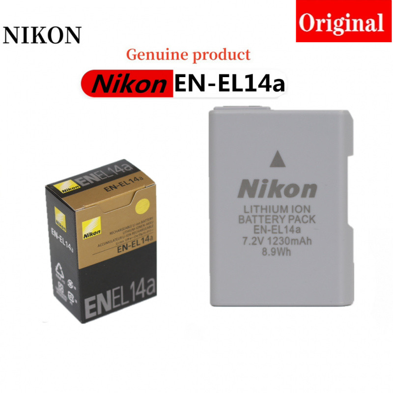 Originl EN-EL14a EN-EL14 Battery for Nikon Df D5500 D5600 D3400 D3500 D5100 D5200 D5300 D3100 D3200