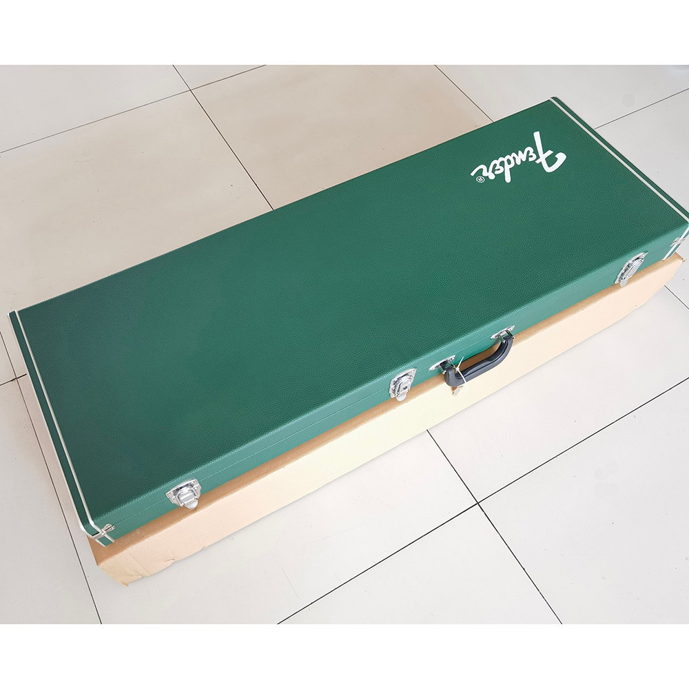 โรงงานขายตรง Fender Mefender กีตาร์ไฟฟ้าสีเขียวเปียโนกรณี ST/TELE กีตาร์ไฟฟ้าสแควร์เปียโนกรณี