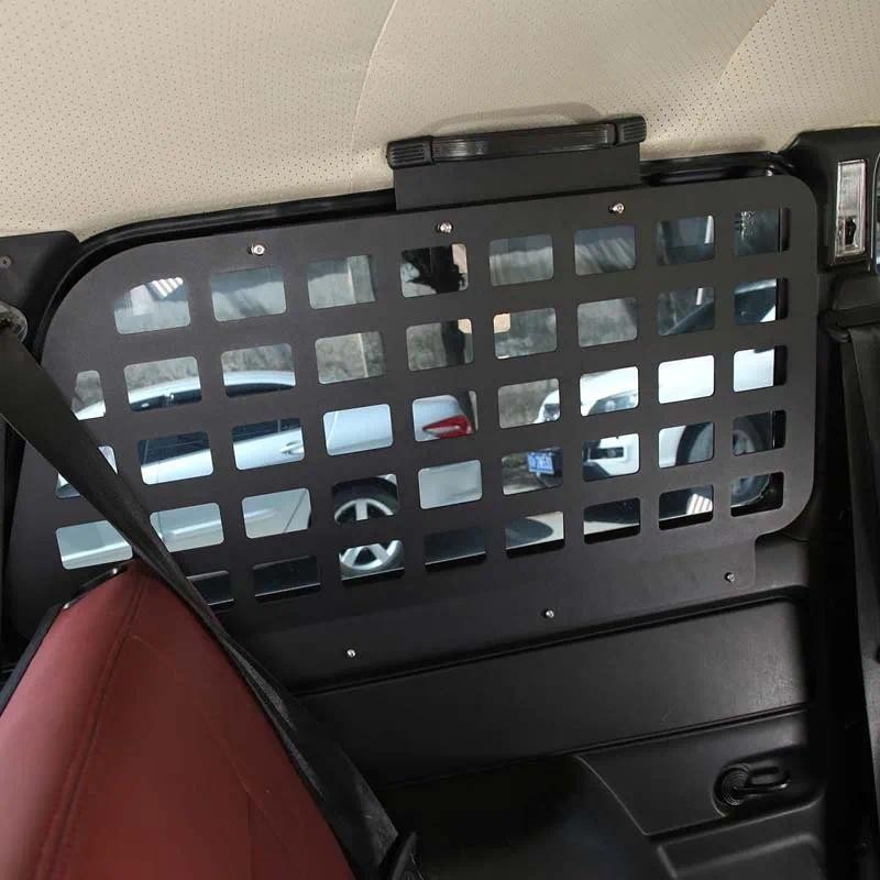 สําหรับ LADA NIVA 4X4 2009-2019 ด้านหลังหน้าต่างด้านข้าง Guard แผ่นกระเป๋าอลูมิเนียมสีดํารถอุปกรณ์เส