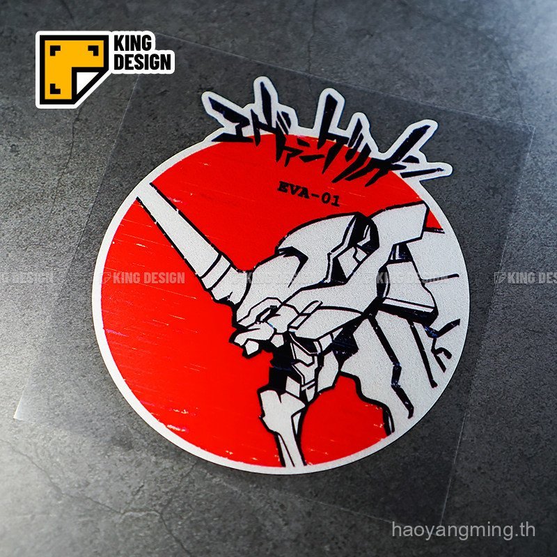 พร้อมสต็อก EVA01 Evangelion สติ๊กเกอร์สะท้อนแสง