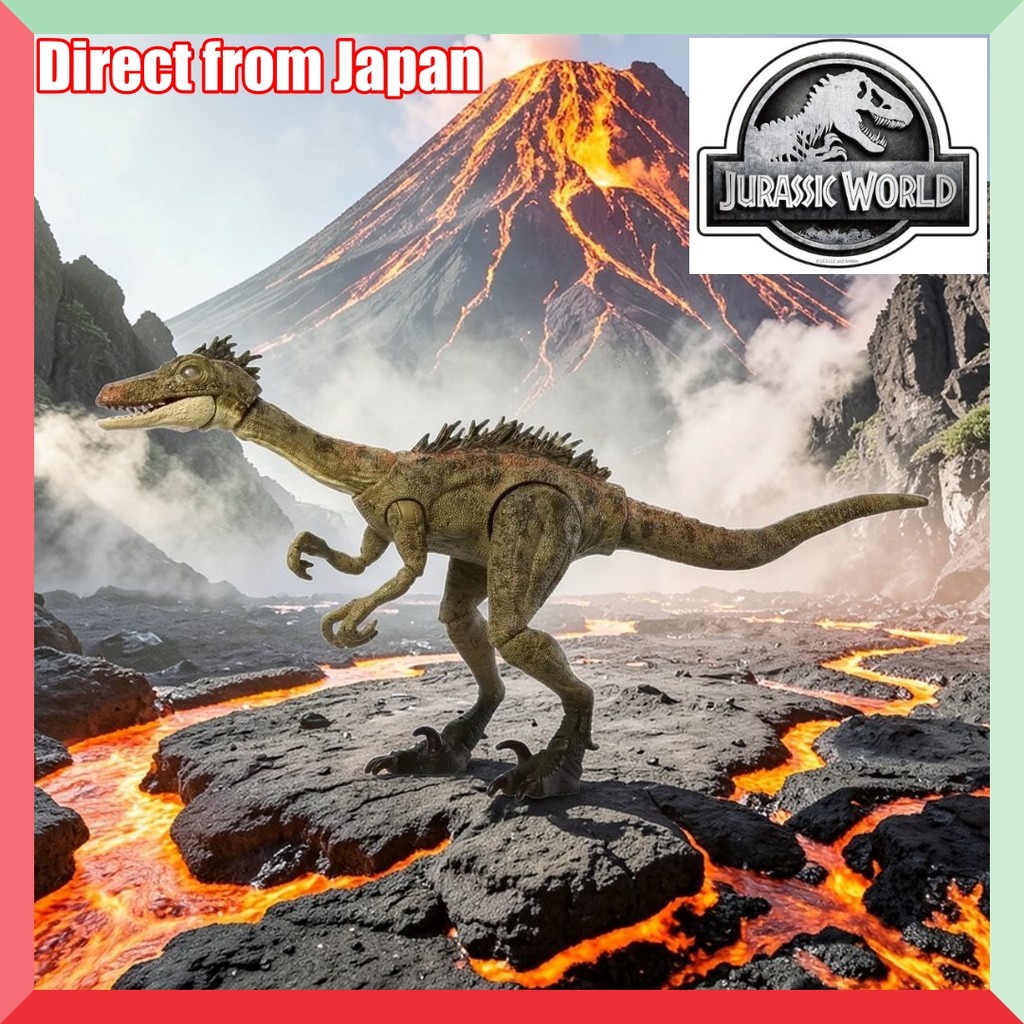 Mattel Jurassic World Hammond Collection Troodon Kid's Figure Dinosaur Toy Moving Large Approx. 12cm Long Age 8 and Up Green JDJ11【Direct from Japan】