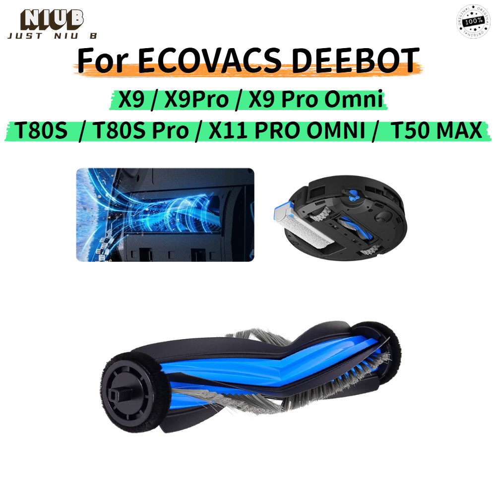 แปรงหลักสําหรับ ECOVACS DEEBOT X9/ X9Pro/ X9 Pro Omni/ T80S/ T80S Pro/ X11 PRO OMNI/ T50 MAX หุ่นยนต