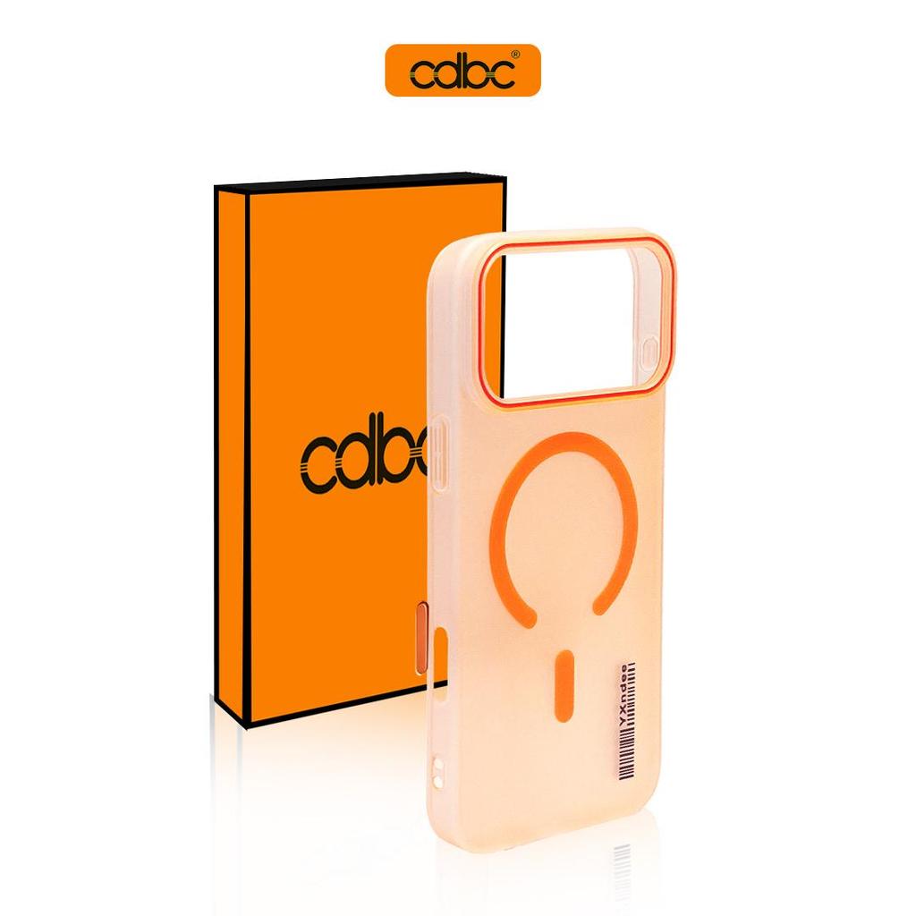 [cdbc]เคสเคลือบฝ้าบางเฉียบแม่เหล็กโปร่งแสงป้องกันลายนิ้วมือสําหรับ iPone 17/17pro/16promax/15promax/