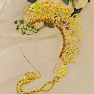 ที่คาดผมทอมือสำหรับวันหยุดและงานแต่งงาน