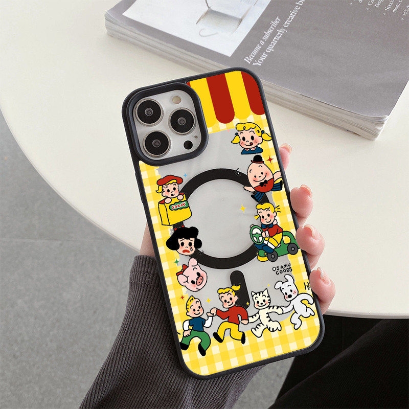 Harada Osamu การ์ตูนแม่เหล็กเคสโทรศัพท์สําหรับ iphone 16 15 Pro Max 13 12 11xs xr 7