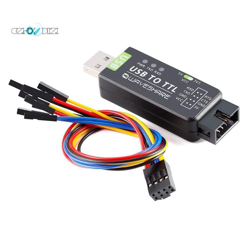 GzhxdiiziWaveshare FT232RL USB to Serial Adapter Module USB to UART Industrial Serial to USB Convert